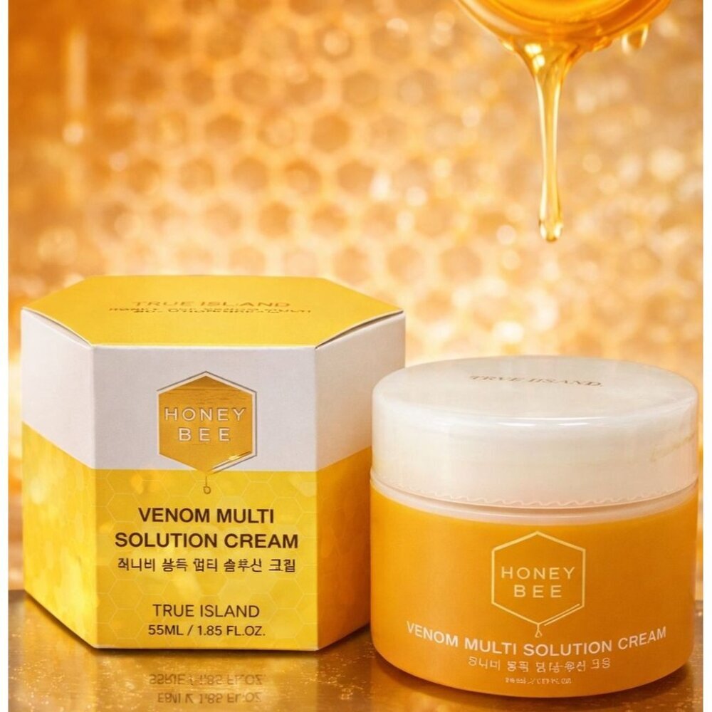 True Island Honey Bee Venom Muli Solution Cream 55ML Moisturizing Korean Skin